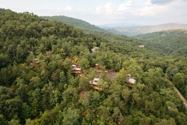 This image portrays Breaking Down Our “Mountain View” Treehouses by Treehouse Grove at Norton Creek | Gatlinburg, TN.